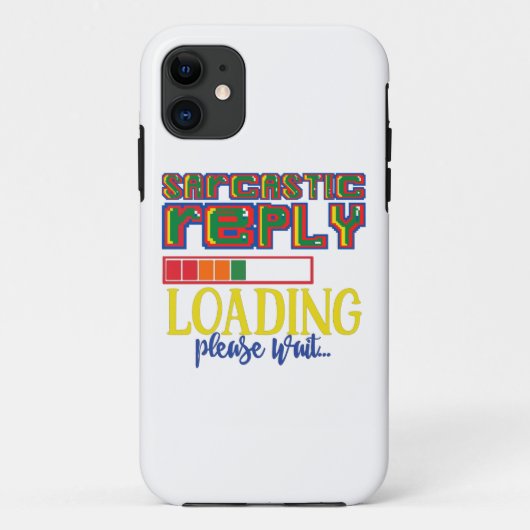 皮肉な応答の読み込み皮肉を待おもしろいつ Case-Mate iPhoneケース (裏面)