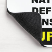 皮肉な愚か性防衛マウスパッドマウスパッドおもしろい マウスパッド (コーナー)