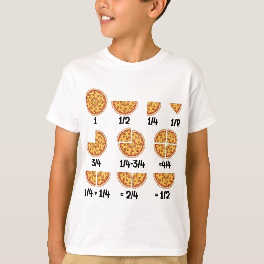 皮肉な数学者ピザチーズクイック数学 Tシャツ (正面)