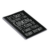 皮肉な料理ギフト ミーム 名言 ジョーク ノートブック (右側)