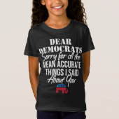 皮肉な民主党のパーティー贈り物 Tシャツ (正面)