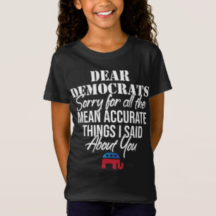 皮肉な民主党のパーティー贈り物 Tシャツ
