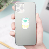 皮肉な気で人を殴おもしろいるのは眉をひそめる シール (スマートフォン)