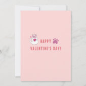 皮肉な漫画の猫カップルのバレンタインデー シーズンカード (裏面)