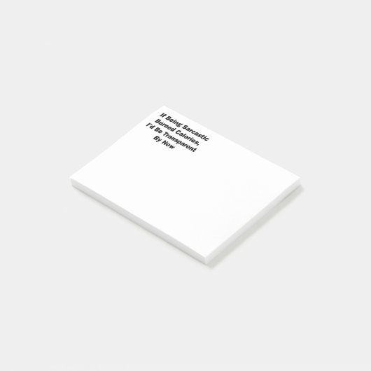 皮肉な燃やされたカロリーがある ポストイット (アングル)