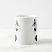 皮肉な犬の顔3D コーヒーマグカップ (中央)