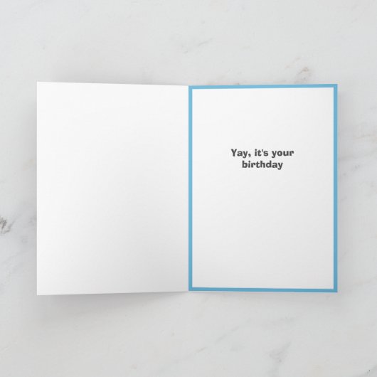 皮肉な猫おもしろい誕生日カード カード (内部)