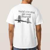 皮肉な猫が「自分を乗り越えろ!」と侮辱的おもしろいに Tシャツ (裏面)