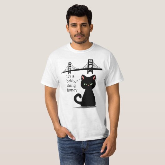 皮肉な猫が「自分を乗り越えろ!」と侮辱的おもしろいに Tシャツ (正面フル)