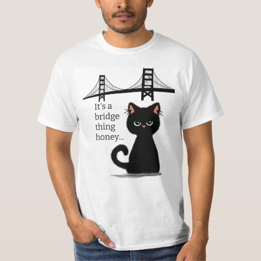 皮肉な猫が「自分を乗り越えろ!」と侮辱的おもしろいに Tシャツ (正面)