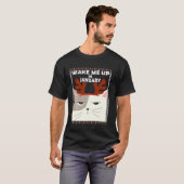 皮肉な猫クリスマス醜いクリスマスセーター猫 Tシャツ (正面フル)