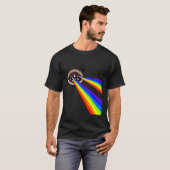 皮肉な猫ミームグラフィックカッコいいティS Tシャツ (正面フル)