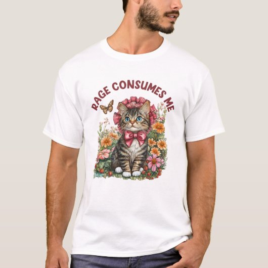 皮肉な猫ミーム怒りの猫おもしろいミーム Tシャツ (正面)