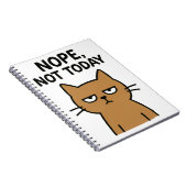 皮肉な猫 – いいえ。今日ではない。反社会的動物 ノートブック (右側)