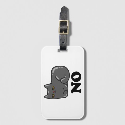 皮肉な猫 ラゲッジタグ (正面縦)