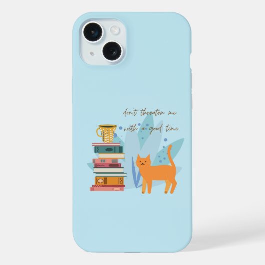 皮肉な猫 iPhoneケース (裏面)