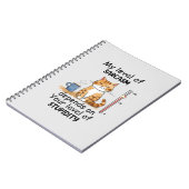 皮肉な猫 – Orange おもしろい Art ノートブック (左側)