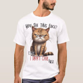 皮肉な猫 Tシャツ (正面)