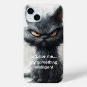 皮肉な猫iPhone / iPadケース Case-Mate iPhoneケース (裏面)