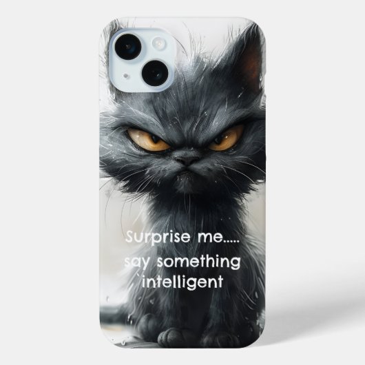 皮肉な猫iPhone / iPadケース Case-Mate iPhoneケース (裏面)
