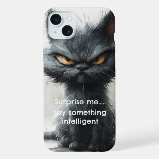 皮肉な猫iPhone / iPadケース iPhoneケース (裏面)