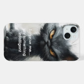 皮肉な猫iPhone / iPadケース iPhoneケース (裏面横)