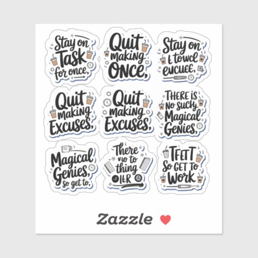 「皮肉な生産性スナックパック」 シール (シート)