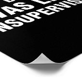 皮肉な男性用Tシャツ 私の弁護では 私は ポスター (角)