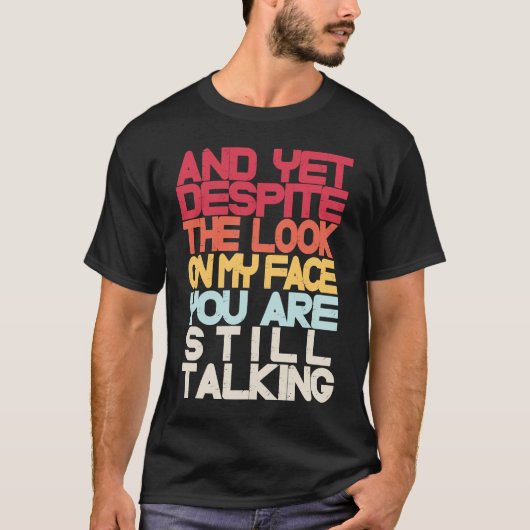 皮肉な皮肉だが、私のFを見ても Tシャツ (正面)