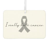 皮肉な私は本当にがんが嫌い |任意のカラーリボン カーエアーフレッシュナー (裏面)