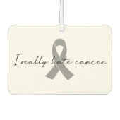 皮肉な私は本当にがんが嫌い |任意のカラーリボン カーエアーフレッシュナー (正面)