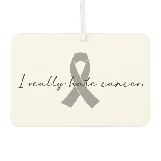 皮肉な私は本当にがんが嫌い |任意のカラーリボン カーエアーフレッシュナー (正面)