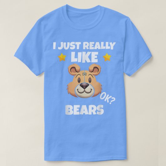 皮肉な私は本当にクマ中毒ミーム値リストが好き Tシャツ (デザイン正面)
