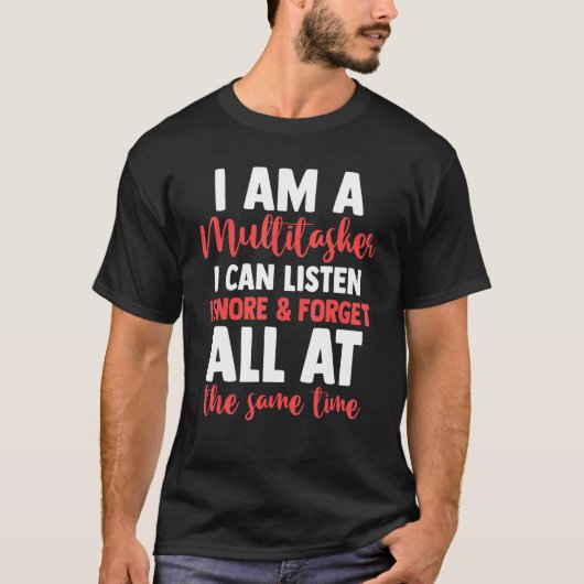 皮肉な私は無数々の視できる聞の味者である Tシャツ (正面)