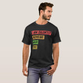 皮肉な私は黙ってあなたの子供の引用文を判断 Tシャツ (正面フル)