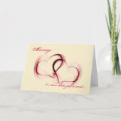 皮肉な絡み合ったハート私はあなたを愛するカード シーズンカード (正面)