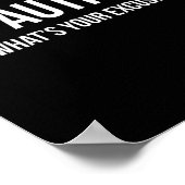 皮肉な自閉症 – 自閉症 ポスター (角)