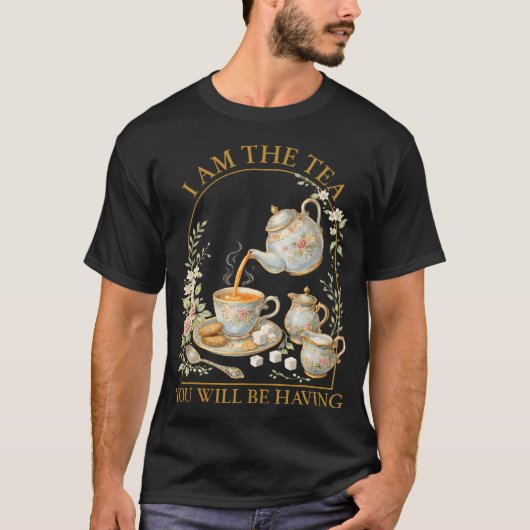 皮肉な英国風ティー Tシャツ (正面)