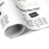 皮肉な解おもしろい決めでたい新年紙吹雪 ラッピングペーパー (ロールコーナー)