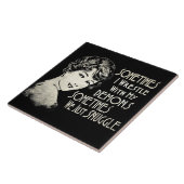 皮肉な言い回し女性ミーム時々レスリング  タイル (側面)