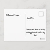 皮肉な誕生日カンガルー・パーティーの挨拶 ポストカード (裏面)