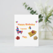 皮肉な誕生日挨拶 ポストカード (スタンド正面)