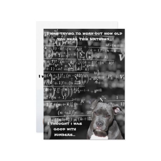 皮肉な誕生日 カード (正面/裏面インサイチュ)