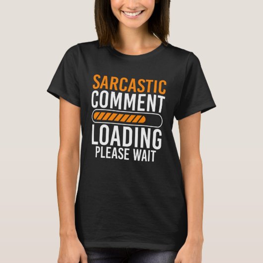 皮肉な読み込み待って1 Tシャツ (正面)