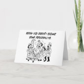 皮肉な警告回復がおもしろい良くなる カード (正面)