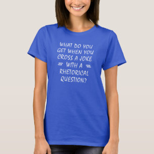 皮肉な質問とジョークのTシャツ Funny Tシャツ