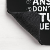 皮肉な返事は勘弁ね Funny Saying Quote マウスパッド (コーナー)