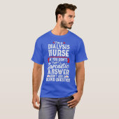 皮肉な透析ナースおもしろい腎症の女性 Tシャツ (正面フル)