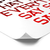 皮肉な障害のポスおもしろいター ポスター (角)