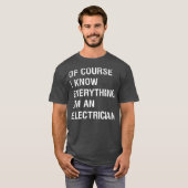 皮肉な電気技師フォアマンおもしろいことわざ Tシャツ (正面フル)